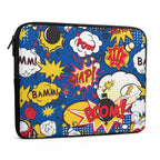 Blue Comic Book Laptop Sleeve (Multiple Sizes) Laptop Sleeve comic Printed Offshore