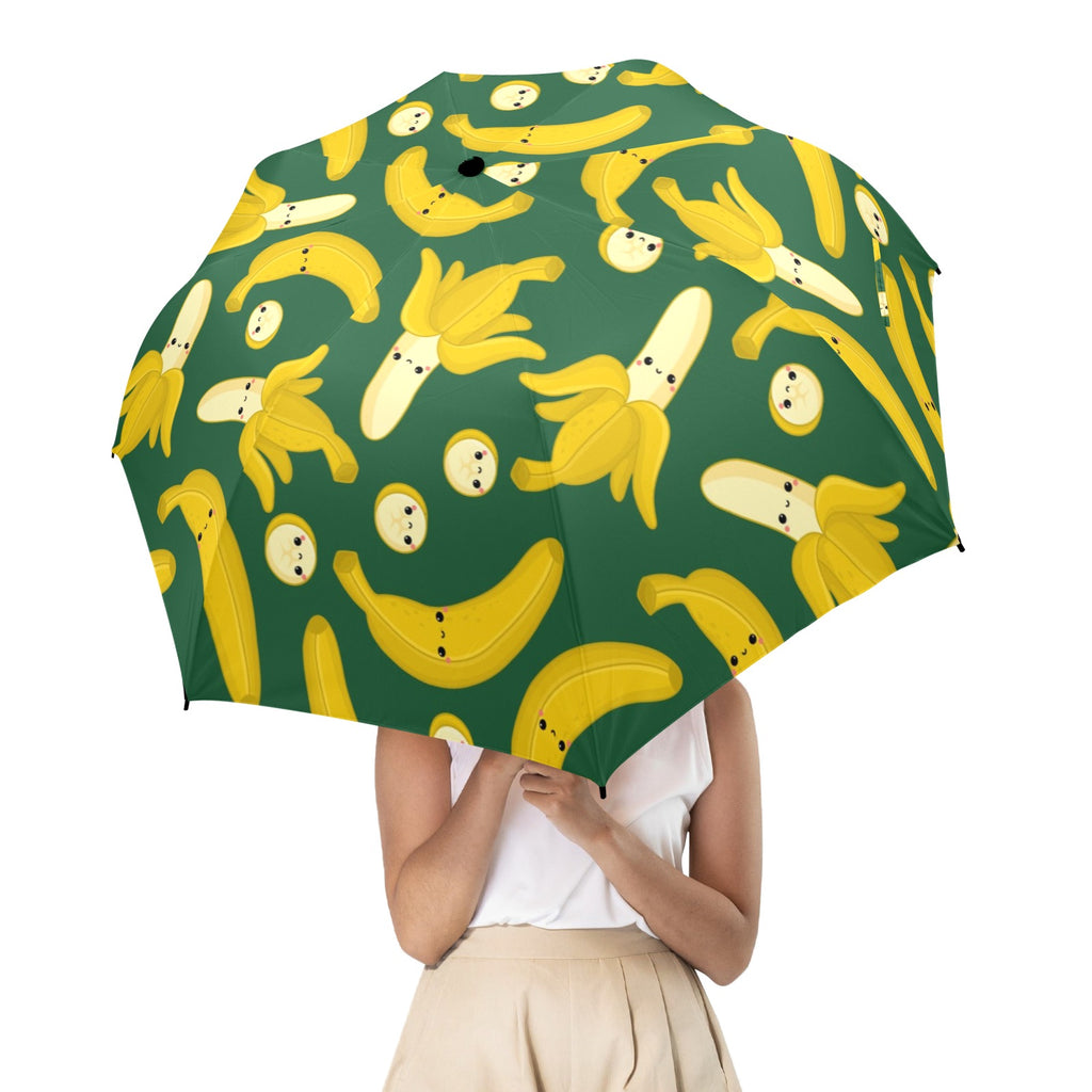 Happy Bananas - Semi-Automatic Foldable Umbrella (Model U12) Semi-Automatic Foldable Umbrella (U12)