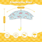 Rainbow Unicorn Kids Safe Round Corner Umbrella