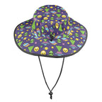 Groovy Alien And UFO Wide Brim Bucket Hat Wide Brim Bucket Hat Printed Offshore Sci Fi