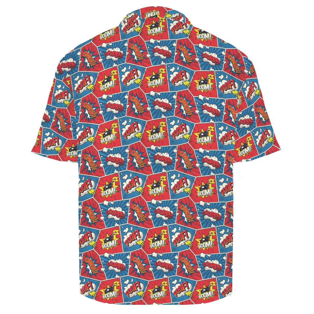Comic Book Men's Crinkle Hawaiian Shirt