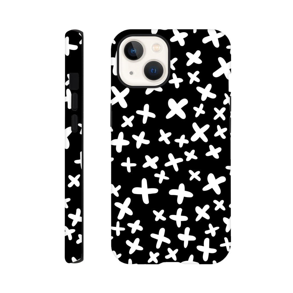 Black And White Crosses - Apple iPhone Tough case iPhone 13 iPhone Tough Case Globally Fulfilled