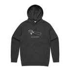 Stay Grounded, Coffee Portafilter Men's AS Colour Hoodie Asphalt Marle Mens Hoodie Coffee Printed In Australia