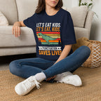 Punctuation Saves Lives Dinosaur, Let's Eat Kids Unisex T-shirt Unisex Adult T-shirt Globally Fulfilled