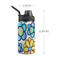 Simple Flowers - Kids Water Bottle with Chug Lid (12 oz) One Size Kids Water Bottle with Chug Lid Plants Printed Offshore