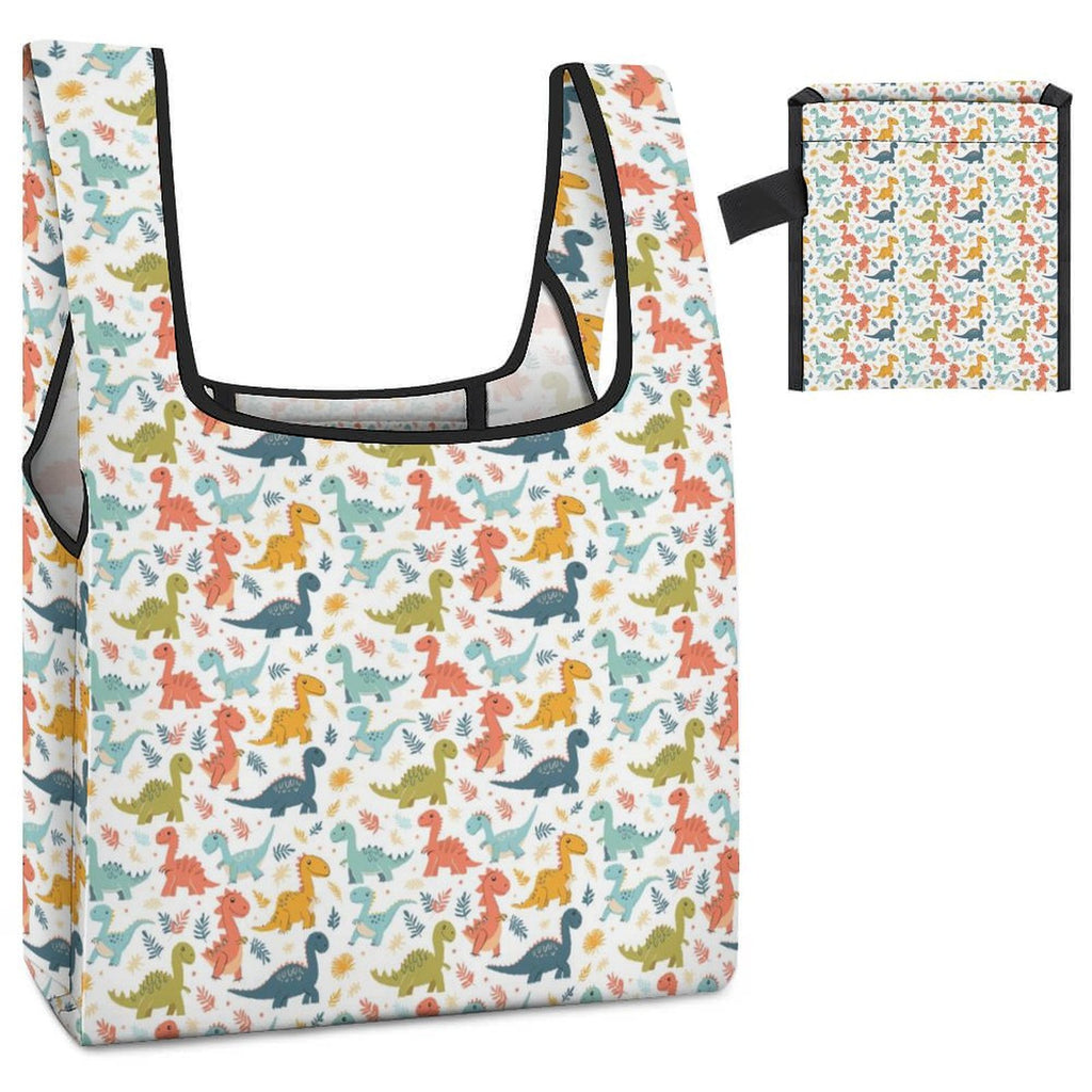 Cute Colourful Dinosaurs - Collapsible Shopping Bag