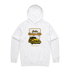 Live The Vintage Life - Mens Hoodie White Mens Hoodie Dad Printed In Australia