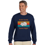 Personalised - Dice, Family Games Night - Classic Unisex Crewneck Sweatshirt | Gildan® 18000 Personalised Sweatshirt customise Games Globally Fulfilled personalise