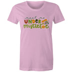 Meet Me Under The Mistletoe, Christmas - Womens T-shirt Pink Womens Christmas T-shirt Christmas Printed In Australia