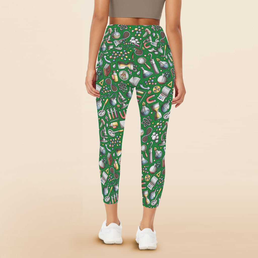 Science Love - Women's High Waist Pockets Yoga Leggings