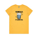Glass Half Full Women's AS Colour T-shirt