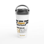Personalised - You Are Cute, Periodic Table - White 15oz Stainless Steel Travel Mug Default Title Personalised Travel Mug customise Globally Fulfilled personalise Science