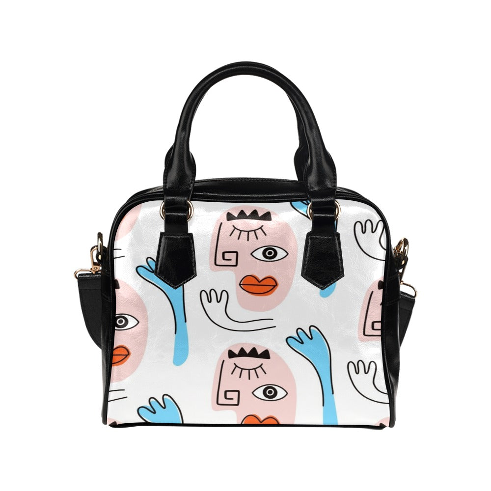 Faces - Shoulder Handbag (Model 1634) One size Shoulder Handbags (1634)