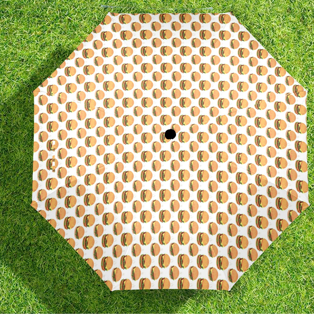 Hamburgers on White Umbrella Umbrella Food Printed Offshore