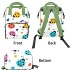 Ladybugs - Multi-Function Backpack, Nappy / Diaper Bag