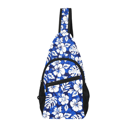 Blue Hawaiian Floral - Chest Bag
