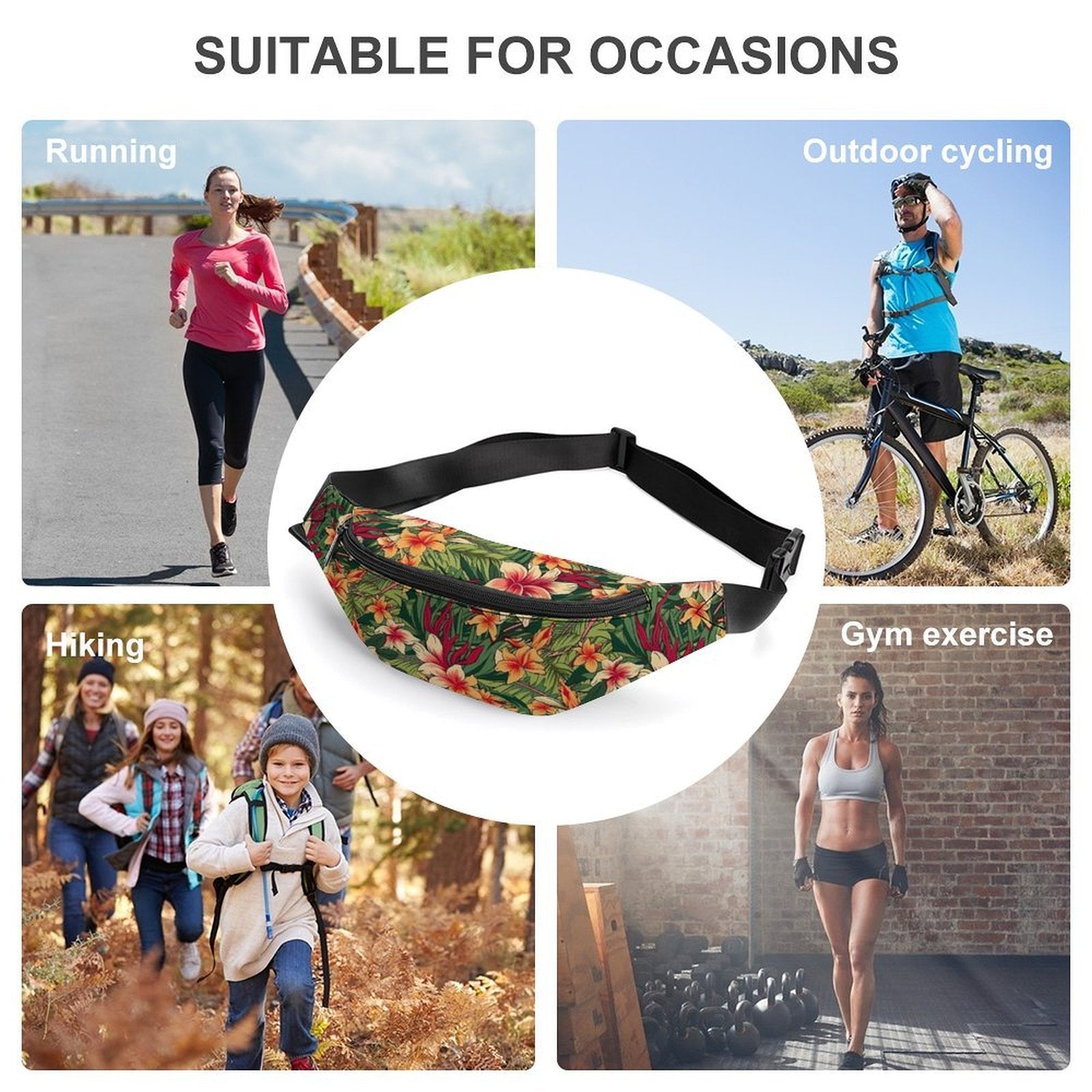 Vintage Hawaiian Flower - Bum Bag / Fanny Pack