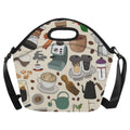 All The Coffee - Neoprene Lunch Bag One Size Neoprene Lunch Bag Printed Offshore