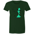 Alien Hedge Women's AS Colour T-shirt Forest Green Womens T-shirt Printed In Australia Sci Fi