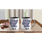 Pesonalise - I Rock - White 11oz Ceramic Mug Personalised Mug customise Globally Fulfilled Music personalise