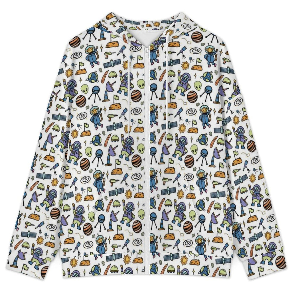 All About Space Women's Full-Zip Hoodie