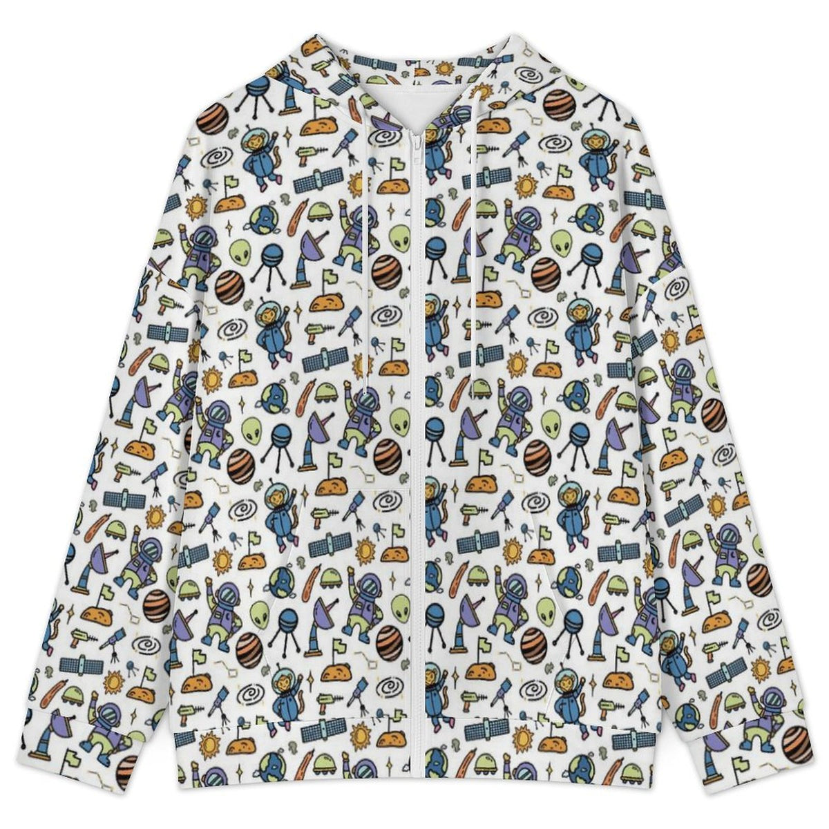 All About Space Women's Full-Zip Hoodie