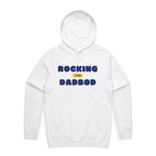 Rocking This Dad Bod - Mens Hoodie White Mens Hoodie Dad Printed In Australia