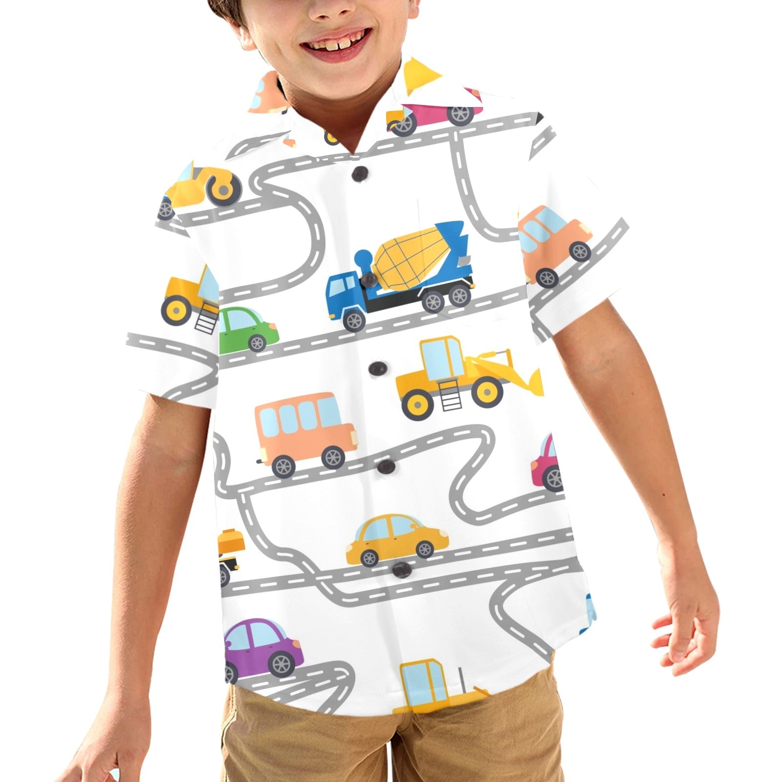 On The Road - Junior Kids Hawaiian Shirt
