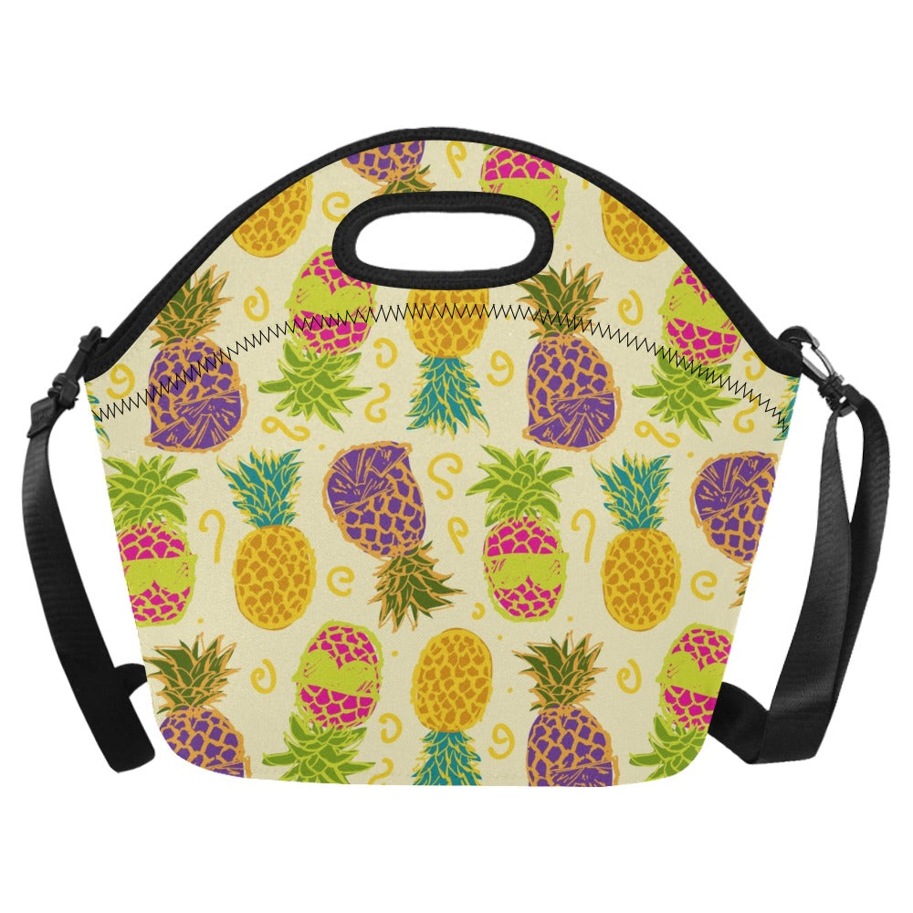 Pineapples - Neoprene Lunch Bag One Size Neoprene Lunch Bag Printed Offshore