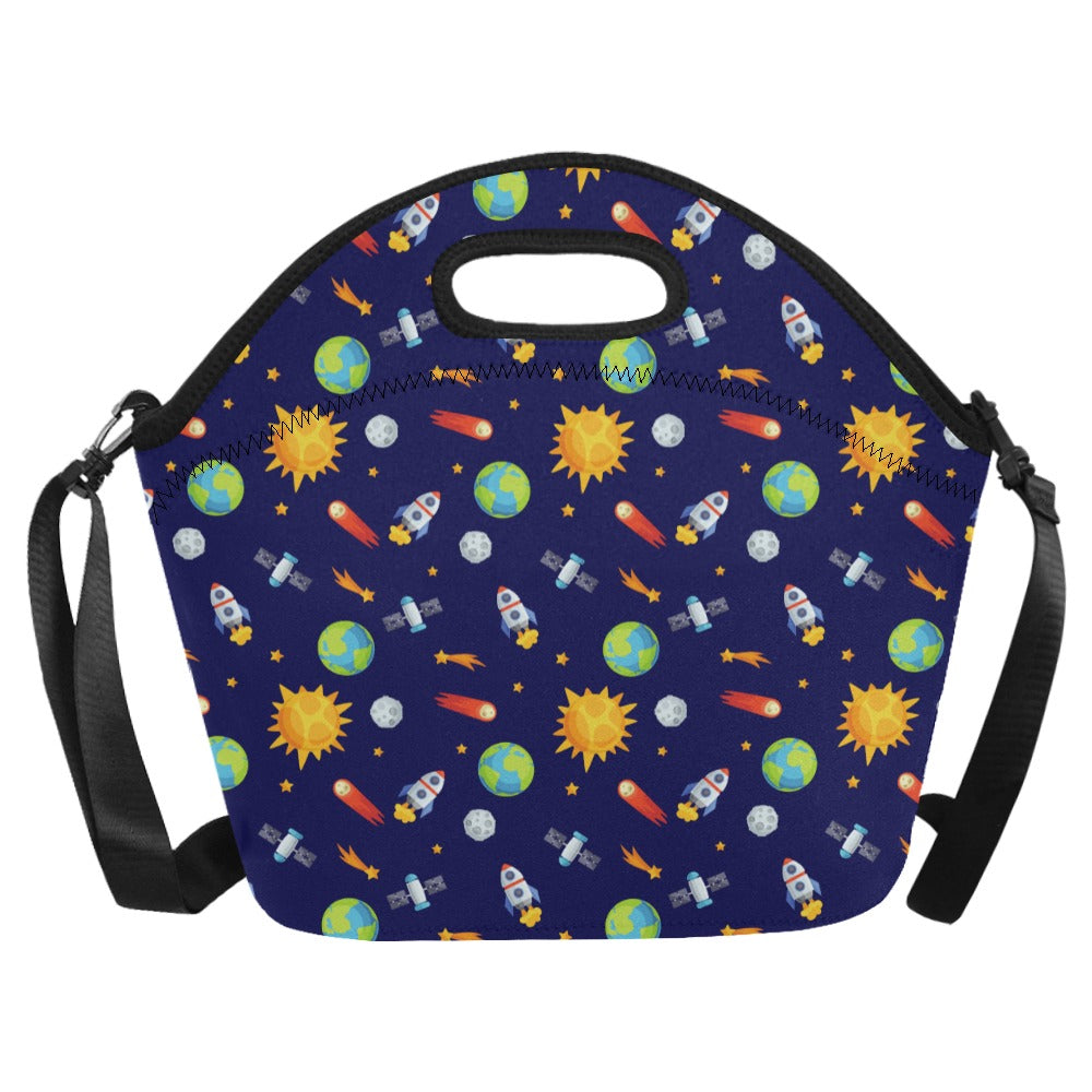 Busy Space - Neoprene Lunch Bag Neoprene Lunch Bag Printed Offshore