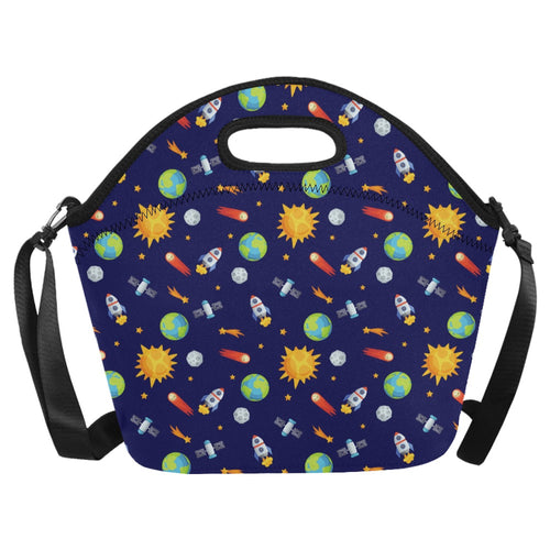 Busy Space - Neoprene Lunch Bag Neoprene Lunch Bag Printed Offshore
