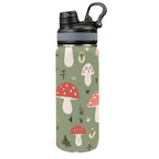 Toadstools - Insulated Water Bottle with Dual-Use Lid (18oz) One Size Insulated Water Bottle with Dual-Use Lid (18oz) Printed Offshore