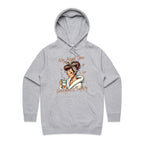 My Alone Time Is For Everyone's Safety Women's AS Colour Hoodie Grey Marle Womens Hoodie Printed In Australia