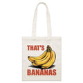 That's Bananas Parcel Canvas Tote Bag
