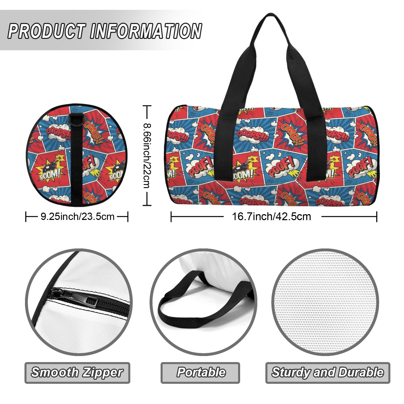 Comic Book Cells Duffle Bag Duffle Bag Printed Offshore