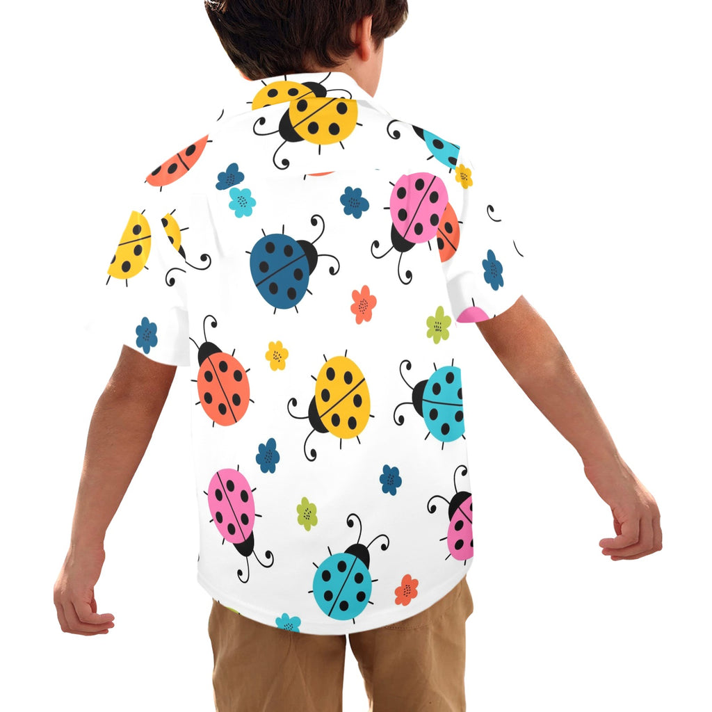 Ladybugs - Junior Kids Hawaiian Shirt