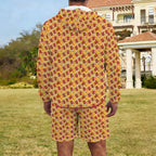 Cola Men's Lightweight Sun Hoodie & Shorts Set Men's Lightweight Sun Hoodie & Shorts Food Printed Offshore