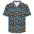 Galaxy Men's Crinkle Hawaiian Shirt