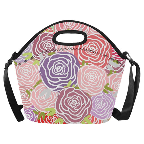Abstract Roses - Neoprene Lunch Bag One Size Neoprene Lunch Bag Printed Offshore