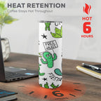 Chatty Cactus 20oz Tall Skinny Tumbler with Lid and Straw