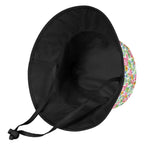 Bright Painted Tropical Kids Bucket Hat Kids Bucket Hat Plants Printed Offshore