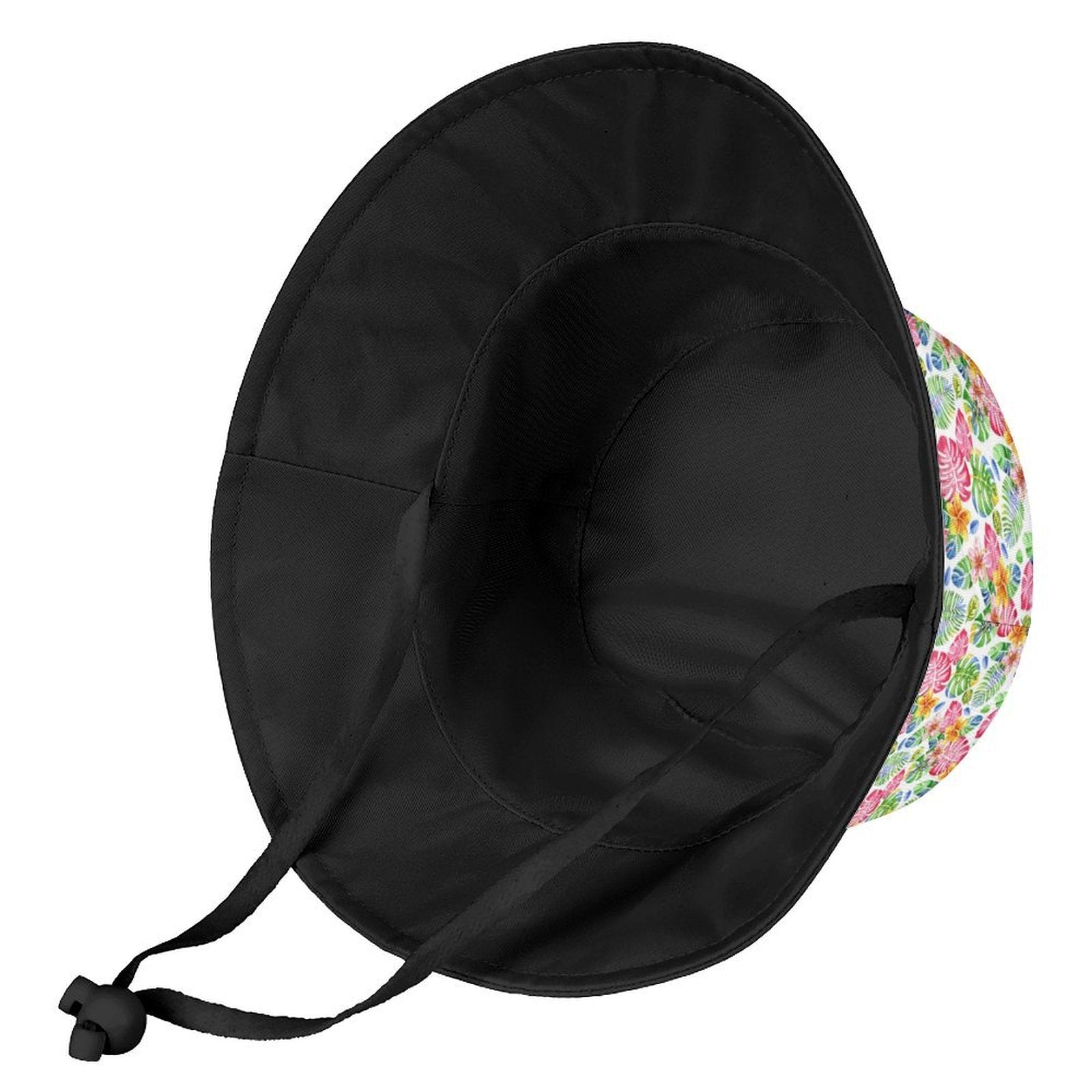Bright Painted Tropical Kids Bucket Hat Kids Bucket Hat Plants Printed Offshore