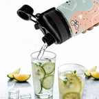 Cat Stretch - Insulated Water Bottle with Dual-Use Lid (18oz) Insulated Water Bottle with Dual-Use Lid (18oz) animal Printed Offshore