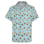 Classic Aussie Food Icons Women's Collared Pocketless Short Sleeve Shirt