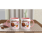 You're The Brownie To My Ice Cream, Valentine - White 11oz Ceramic Mug with Colour Inside Colour 11oz Mug Food Globally Fulfilled Love