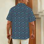 UFO's And Aliens Men's Short Sleeve Hawaiian Shirt Men's Hawaiian Shirt (New) Printed Offshore Sci Fi