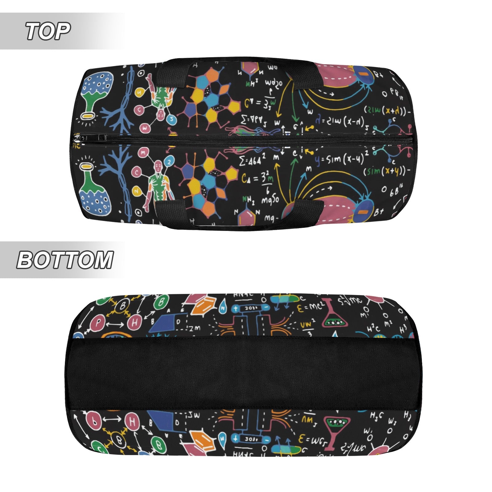 Science Time Blackboard Duffle Bag Duffle Bag Printed Offshore