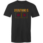 Everything Is OK, Periodic Table - Mens T-Shirt Black Mens T-shirt Printed In Australia Science