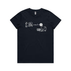 Cat String Theory Physics Women's AS Colour T-shirt