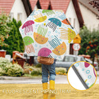 Jellyfish Kids Safe Round Corner Umbrella Kids Safe Round Corner Umbrella animal Ocean Printed Offshore
